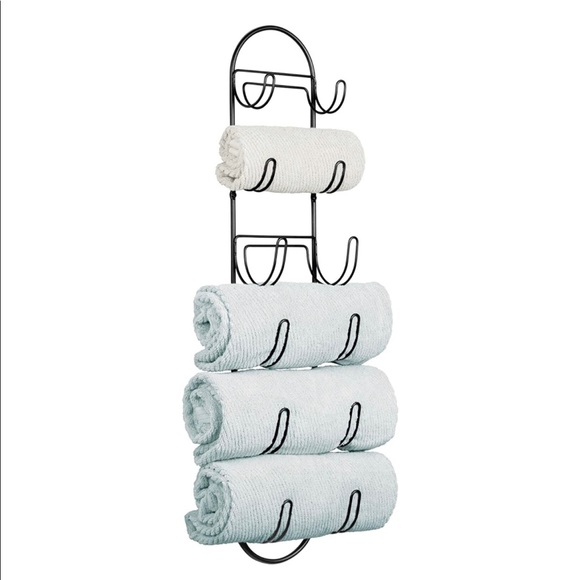 Towel Holder and Towel Storage Shelf Organizer for Bathroom - Picture 5 of 8